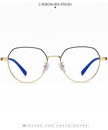 SERONI Blue Light Blocking Glasses for Men & Women | Anti-UV Round Metal Frame | 50mm for Computer & Reading - Buy Online on GoSupps.com