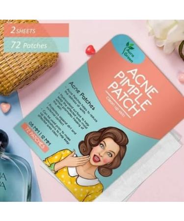 Buy Hydrocolloid Pimple Patches - 72 Fast-Acting Acne Spots Tea Tree Oil Waterproof & Invisible for Teens - Effective Breakout Healing Solutions - Buy Online on GoSupps.com