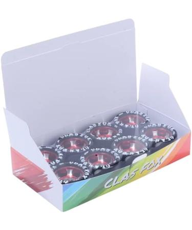 CLAS FOX 95A Speed/Derby Aluminum Roller Skate Wheels - Set of 8 Black PU Red Core - Buy Online on GoSupps.com