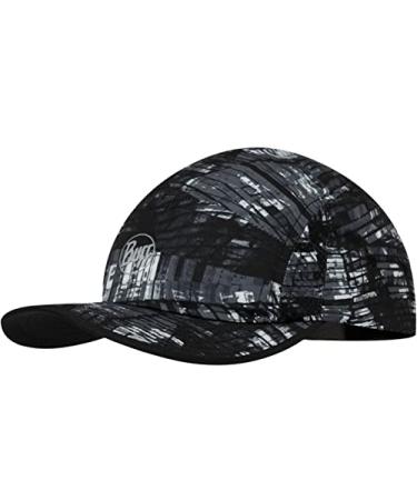 Buff Unisex 5 Panel Go Run Adjustable Cap Hat - Black Large-X-Large 0