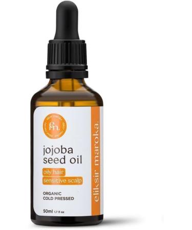  eliksir maroka 100% Organic Jojoba Essential Oil 50ml | Moisturizer for Face Hair Body & Nails | Cold Pressed Natural Care | Vegetarian Fragrance-Free - Buy Online on GoSupps.com