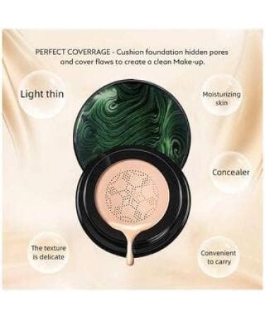 WATERPROOF and SWEAT RESISTANT Mushroom Head Make up Air Cushion Moisturizing Foundation (beige 20 g) - Buy Online on GoSupps.com