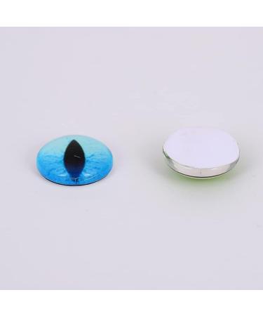 100PCS Assorted Dragon Eyes Glass Cabochon - 10mm Oval for DIY Jewelry and Sculpture Making - Buy Online on GoSupps.com