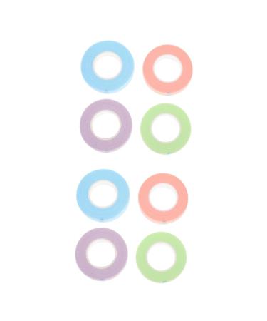 MAGICLULU 8 Rolls Eyelash Eyelid Tape Beauty Salon Strips Lash Extension Makeup Tape Breathable Medical Tape Green Duct Tape Eye Skin Tape Lash Tape Make up Extend Non-woven Fabric