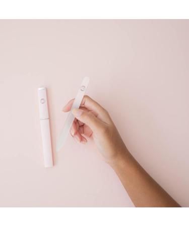 Malva Belle Crystal Glass Nail File - Long Lasting Double Sided Filing Tool for Natural Nails - Light Pink 3mm - Buy Online on GoSupps.com