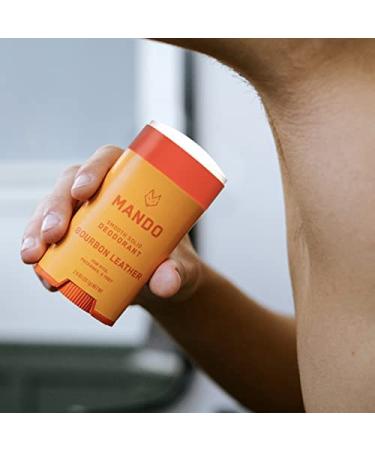 Mando Whole Body Deodorant For Men - Smooth Solid Stick - 72 Hour Odor Control - Aluminum Free Baking Soda Free Skin Safe - 2.6 Ounce (Pack of 2) - Bourbon Leather Bourbon Leather 2.6 Ounce (Pack of 2) - Buy Online on GoSupps.com