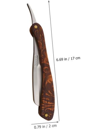 Shop Housoutil Hairdressing Blade Safety Razor - Premium Eyebrow & Beard Razor with Rustproof Steel & Wooden Holder - Perfect for Men - Buy Online on GoSupps.com