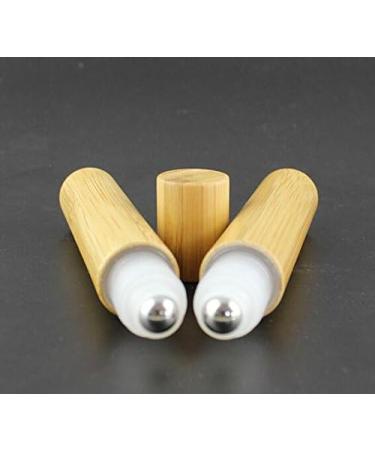 Ericotry 2-Pack 15ml Bamboo Leader Roller Bottles - Stainless Steel Ball for Essential Oils Perfume & Lip Balm - Buy Online on GoSupps.com