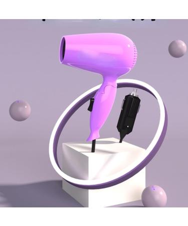 Occus Car Mounted Hair Dryer 12 V24v Heating and Cooling Air Portable Hair Dryer Small Power Car Quick Drying Hair Dryer Hair Care| | - - (Color: 12v)