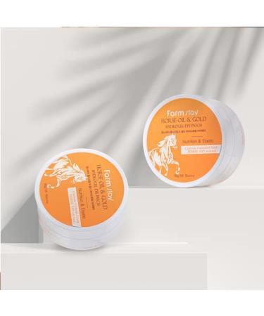 Buy Farm Stay Horse Oil & Gold Hydrogel Eye Patch - 60 Sheets | Intense Hydration & Anti-Aging Effects | International Shipping Available - Buy Online on GoSupps.com