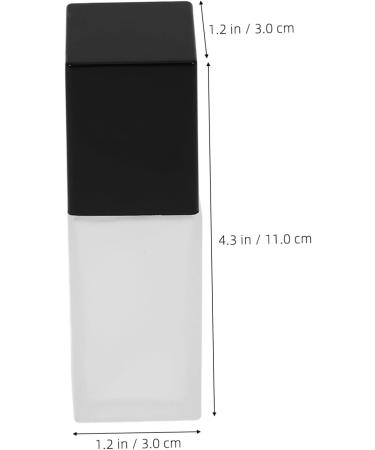 Housoutil Frosted Glass 3pcs Liquid Foundation Bottle Lotion Makeup Foundations Bottle Cosmetics Bottle Travel Essence Glass - Buy Online on GoSupps.com