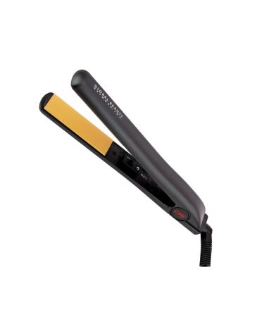 CHI Original Ceramic Hair Straightening Flat Iron | 1" Plates | Black | Professional Salon Model Hair Straightener | Includes Heat Protection Pad Professional Black
