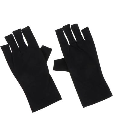 Beaupretty 2 Pairs Nail Gloves Gel Sunblock Gloves Uv Hand Protection Gloves for Nails Sun Gloves for Women Uv Protection Nail Uv Lamp Women's Light Polyester - Buy Online on GoSupps.com