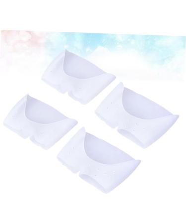 FRCOLOR 2 Pair Toe Shoe Covers - White Toe Separators for Plantar Relief - Comfortable Foot Care Accessories - Buy Online on GoSupps.com