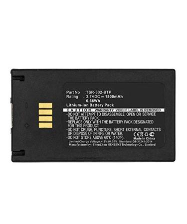 Synergy Digital Remote Control Battery Works with Crestron TSR-302-BTP Remote Control (Li-ion 3.7V 1800mAh) Ultra High Capacity Compatible with Crestron TSR-302-BTP Battery