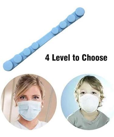 Extenders Ear Savers 6PCS SlickMart Anti-Slip Silicone Extension Hook 8 Gear Adjustable Strap Extension Holder for Ear Pain Relieved Tight Ear Straps(2 Color) A Blue/Gray - Buy Online on GoSupps.com