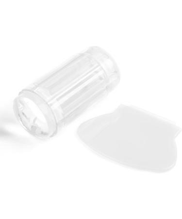 Premium Transparent Silicone Nail Art Sealing Tool | Stamper & Scraper for Perfect Nail Polish Finishing - Buy Online on GoSupps.com