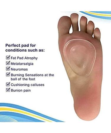 Hyjinx Ball of Foot Cushions - Self-Sticking & Re-Usable Metatarsal Cushions for Heels (1 Pair) - Buy Online on GoSupps.com