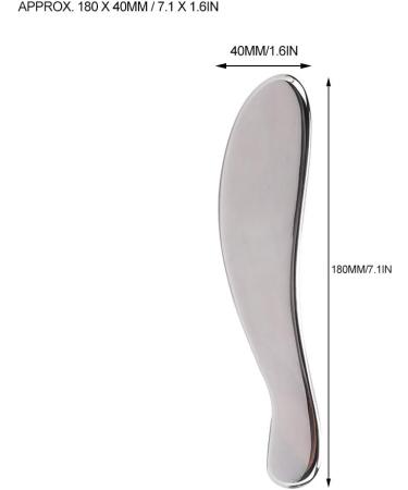 Verdant Touch Body Scraping Board - Stainless Steel Gua Sha Tool for Muscle Pain Relief & Neck Massage - Buy Online on GoSupps.com