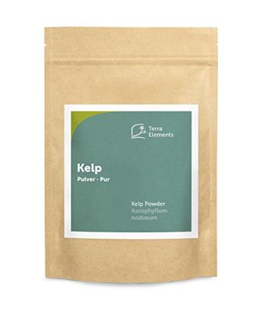 Terra Elements Kelp Powder 250 g I Knotted Kelp I Brown Algae I Ascophyllum nodosum I Wild Growth I 100% Pure I Vegan I Raw Food