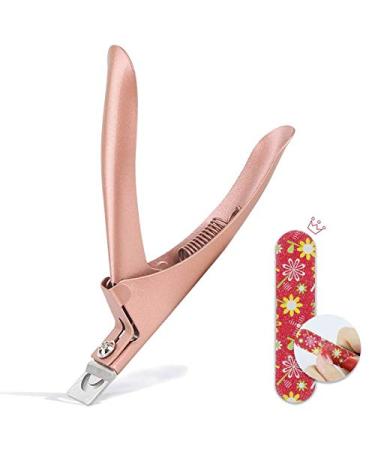 Nail Clippers for Acrylic Nails,Dr.nail Acrylic Nail Clipper Fake Nail Clippers Stainless Steel Adjustable Nail Tips Clippers Nail Tip Trimmer for Artificial Nail Art Manicure Tools Clip Tool Metal Peach Gold - Buy Online on GoSupps.com