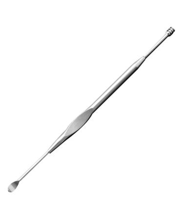 QULIT Stainless Steel Ear Picking Wax Remover Curette Ear Care Tool Earpick (Type 3) Silver