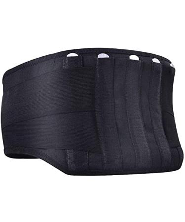 Self-warming lovers for men and women pain relief injury prevention steel support double adaptation waist/abdominal support (black m) black M