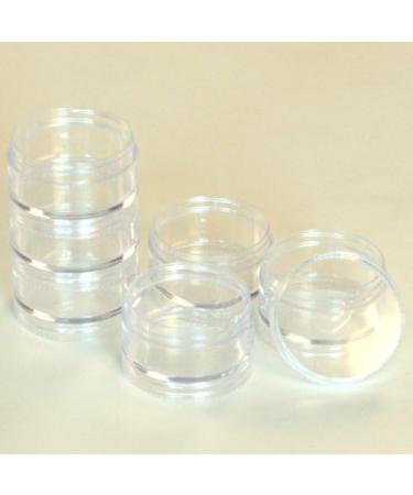 Paylak Storage Stackable Clear Containers 6 for Beads Crafts Findings Small Items 2 Round - Buy Online on GoSupps.com