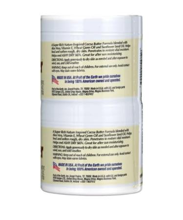 Cocoa Butter with Aloe & Vitamin E Skin Care Cream - Super Value 4 oz 2 Count | Moisturizing & Nourishing Body Lotion for All Skin Types - Buy Online on GoSupps.com