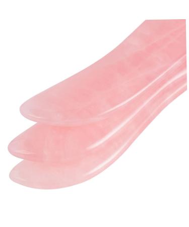 1pc Jade Gua Sha Scraper - Scraping Massage Tools for Facial & Body Care | Rose & Hibiscus Stone Beauty Roller | Spa Board 11.5*3cm - Buy Online on GoSupps.com