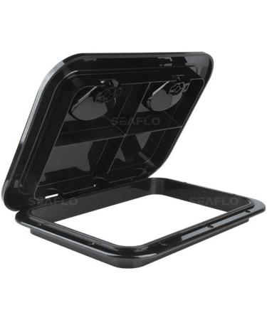 SEAFLO Marine Deck Access Hatch & Lid - 17.3 x 12.4 inches - Black - Buy Online on GoSupps.com