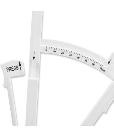 OcioDual Body Fat Caliper - Accurate Body Fat Measurement Tool White Model A | International Shipping Available - Buy Online on GoSupps.com