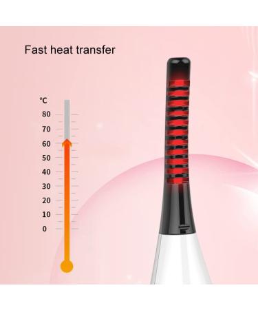 Buy Portable Mini USB Rechargeable Electric Eyelash Curler - Heated Eye Lash Curling Clip for Natural Long-lasting Makeup in Pink - Buy Online on GoSupps.com