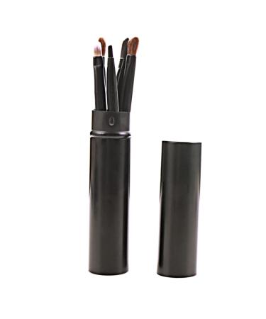 FOMIYES 5pcs Eyeshadow Brush Kit Horsehair Brush Eyeshadow Brush with Case Eye Shadow Brush Makeup Brush Size 1 Black