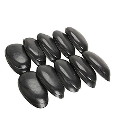 RIYAN 10 Pairs Black Plastic Hairdressing Coloring Ear Cover Protector