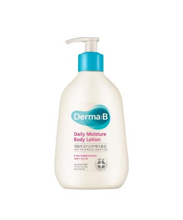 DERMA:B Daily Moisture Body Lotion 400 ml Olive Oil Allantoin Long-Lasting Moisturising Hydrating Body Cream Nourishing Moisturizer Soothes Dry Skin MLE Technology Korean Skincare