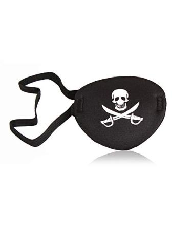 Pirate Eye Patch Skull Crossbone Eye Patch Eye Mask for Halloween Lazy Eye 1pcs