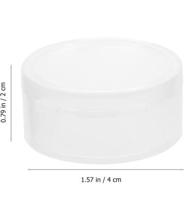 SUPVOX 10pcs Mini earplugs container storage case clear round box with cover pill case for earplugs pills tiny bead(White) - Buy Online on GoSupps.com