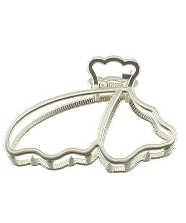 Large Premium Metal Hair Claw Clips for Women - 3 Inch Nonslip Butterfly Clips in Silver - Strong Hold Hair Clamps for Styling - Fashion Hair Accessories for All Hair Types - Buy Online on GoSupps.com