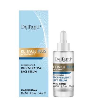 Delfanti Milano Retinol Plus with Vitamin C - Regenerating Face Serum | Made in Italy - International Shipping Available - Buy Online on GoSupps.com