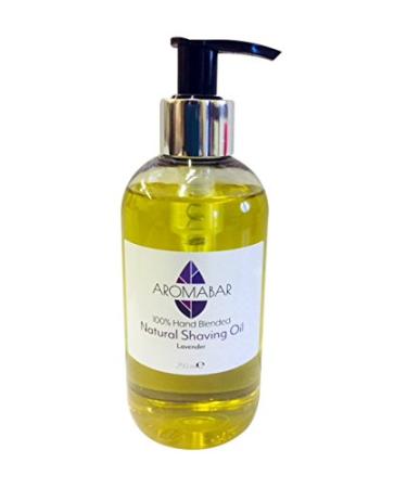 Natural Shaving Oil with Lavender Essential Oil 250ml Pre Shave Oil 100% Pure with Pump Dispenser or Use as a Post Shave Moisturiser