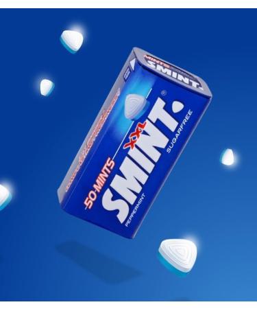 4 x Smint XXL Peppermint Sugar Free Mints - Helps Keep Teeth Clean and Mouth Fresh - Buy Online on GoSupps.com