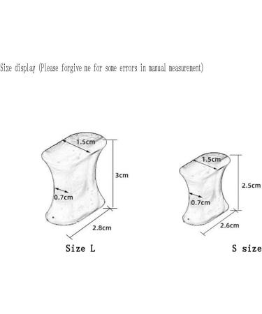 DEAVER Silicone Toe Separators - 2 Pairs Large, Transparent Splitter for Bunion Relief and Toe Alignment - Thumb Valgus Corrector and Pain Relief - Buy Online on GoSupps.com