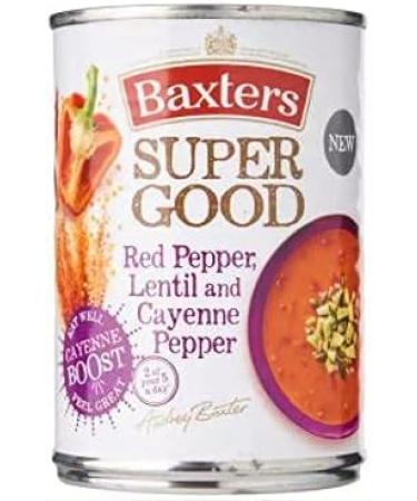 Baxters Baxters Super Good Red Pepper Lentil & Cayenne Pepper 400g This deliciously spicy soup really packs a peppery punch that will warm you through and through. - Buy Online on GoSupps.com