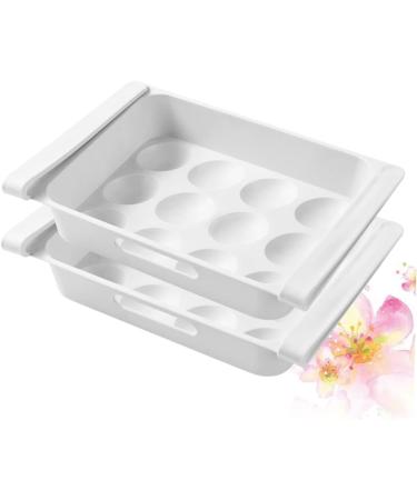 GLEAVI 2pcs Box Refrigerator Storage Box Household Dog Fridge Fruit Storage Holder Egg Carton Pull-out - Buy Online on GoSupps.com