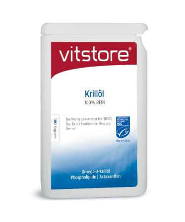Vitstore Omega-3 krill oil 180 capsules - Is well absorbed by the body and brain