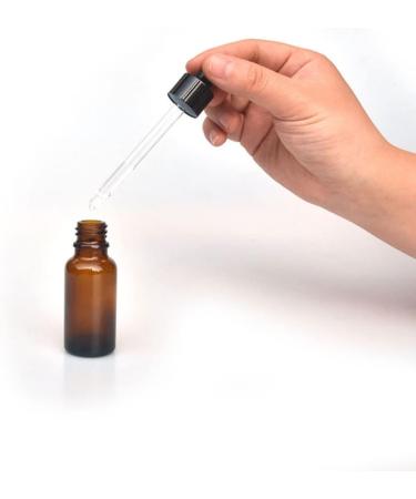 30ml Oil Bottle Empty Glass Dropper Bottle Refillable Amber Essential Oil Container Jar with Glass Pipette Dropper - Buy Online on GoSupps.com
