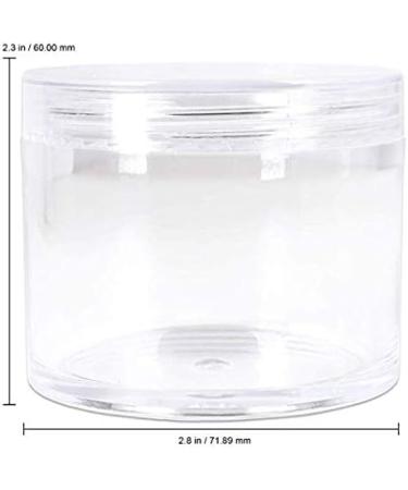 Beauticom 4 oz Clear Acrylic Jars - 6 Pack Thick Wall Leak Proof Containers for Beauty & Cream - Buy Online on GoSupps.com