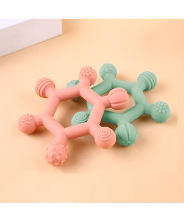 Pandaear 3-Set Baby Biting Toys | BPA-Free Silicone Teething Rings for 0-6 Months | Safe Dental Assistance & Gripping Toys - Buy Online on GoSupps.com