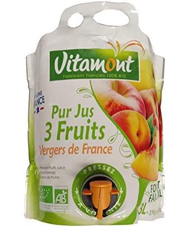 Vitamont Pure Juice 3 Fruits from the Orchards of France 3 liters - Buy Online on GoSupps.com
